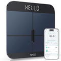 Wyze Smart Scale X - Digital Bathroom Scale for Body Weight BMI Body Fat Muscle Mass Heart Rate Monitor | Sync with Health Apps | for People Baby &amp Pet 400 lbs (Black)