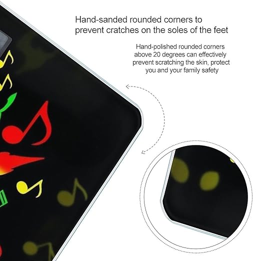 Women's Fashion Automatic Switch Digital Bathroom Weighing Scale Smart Scale Rasta Flag Weedleaf Reggae Music