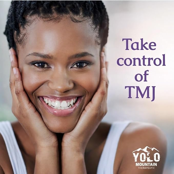 Yolo Mountain Therapeutic™ Premium TMJ Relief Massager – Heated Jaw &amp Neck Massager w/ 10 Precision Vibration Modes Waterproof Electric Masseter Therapy Device for Jaw Pain Tension &amp Bruxism