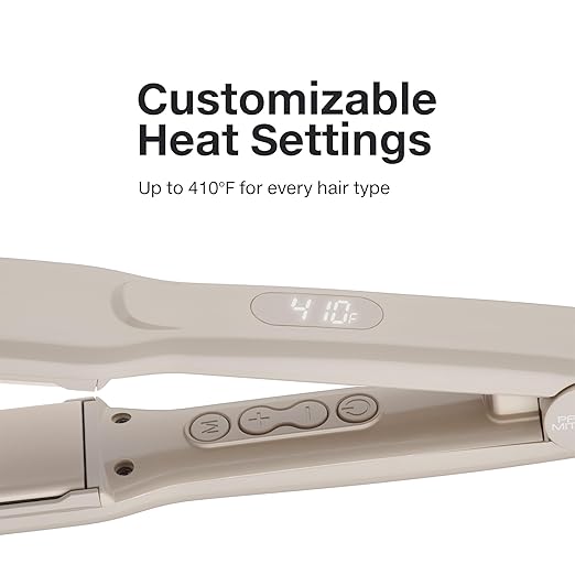 Paul Mitchell Smooth+ Ceramic Flat Iron Adjustable Heat Settings for Smoothing + Straightening