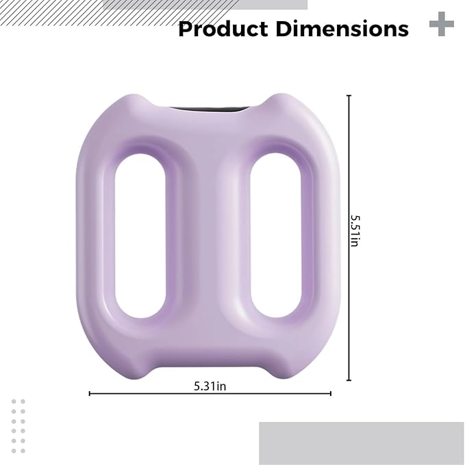 Handheld Electric Massager with 5 Speeds Silicone Fascia Ring for Full-Body Muscle Relief