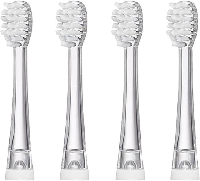 4/8/12/16 Pcs Ultral Soft Bristle Replaceable Brush HeadsCompatible for Seago SG977/EK6/EK7/SG513 Electric Toothbrush Head(8 pcs)