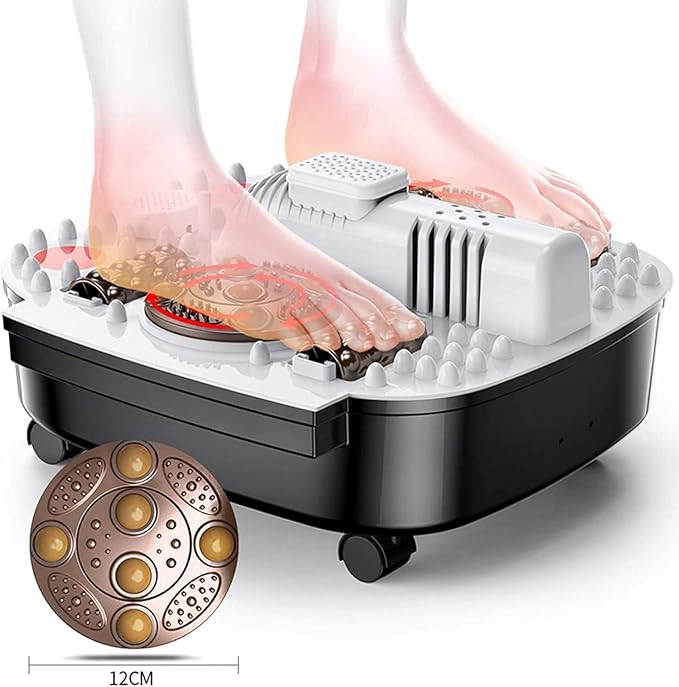 Foot Spa Massager Heat Bubbles Vibration 6 Rollers Digital Temperature Control Relax Tired Feet Relieve Muscle Pain Home Use