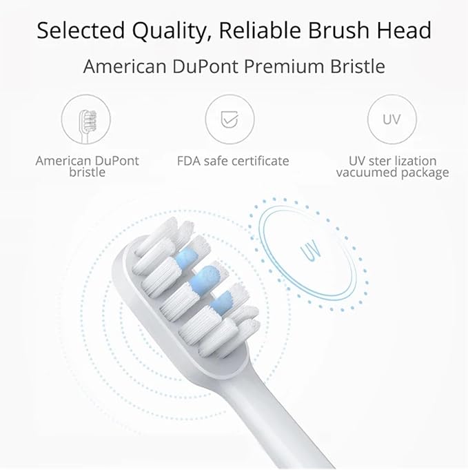 1 /2PCS Compatible ForXiaomi Mijia Electric Toothbrush Head for T300&ampT500 Smart Acoustic Clean Heads 3D Brush Combines(2Sensitive Version)