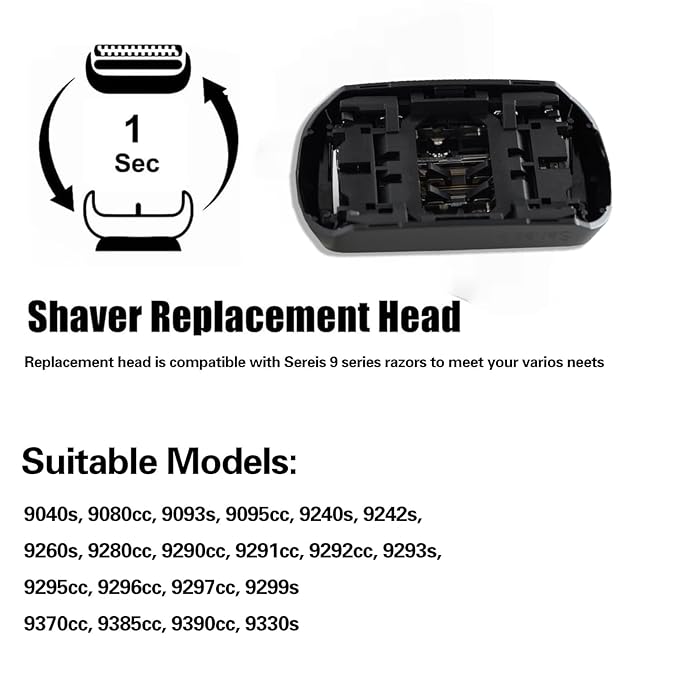 Series 9 92B Blade Compatible with Braun Series 9 Replacement Heads&ampfor Braun S9 Replacement Headfor All Series 9 Electric foil Shaver 9030S 9040s 9050CC 9080CC 11