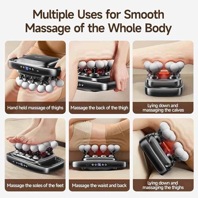 20-Head Massage Gun Set Deep Tissue Percussion Massager with 3 Modes &amp 30 IntensitiesQuiet Muscle Massage Gun for BackShoulders Legs Foot Body Muscle Pain Relief Ideal Gifts (20-Head)