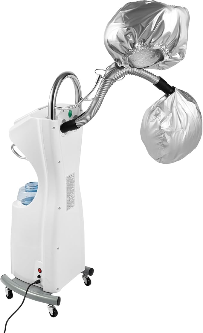 7 in 1 Professional Salon Hair Steamer Dryer Stand Color Processor Hair Dryer Hooded Treatment Perming Machine 110V Perming Hairdress Salon SPA Machine with Wheels