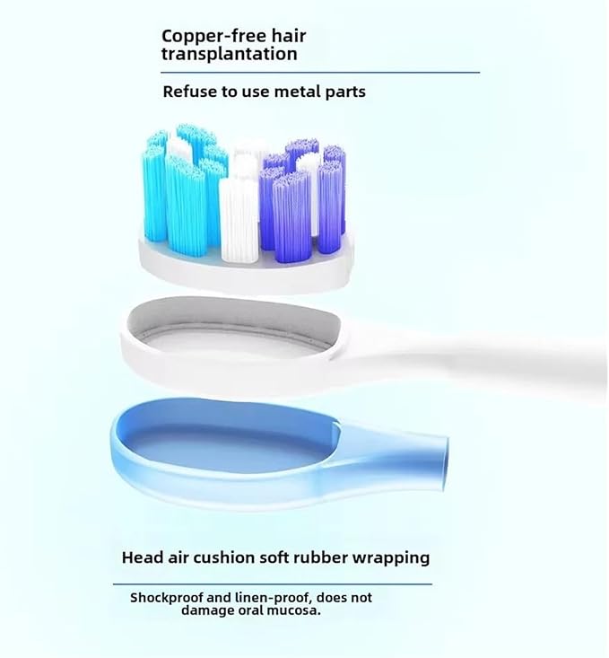 Toothbrushes Head Compatible for Usmile All Series Y1S/Y4/U1/U2/U3/P1/P4 Sonic Electric Toothbrush Soft Dupont Clean Nozzles(8 Clean Purple)