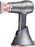 Cordless Hair Dryers with Charging Base Portable Travel Hairdryer Rechargeable Handheld Blow Dryer 5000mAh Hot/Cold Air Wireless Hair Dryers Salon Styling Tool