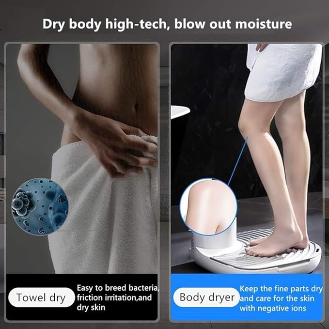 Full Body Dryer Hair Dryer for Whole Body Gravity Sensor Foot Touch Screen Negative Ions Body Heater Blow Dryer Warm and Cool Wind