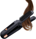 Hair Straightener - 2-in-1 Rechargeable Curler with LED Display3 Temperature Settings Hair Straightener and Curler - for Women Men Travel Beach Styling Salon Home