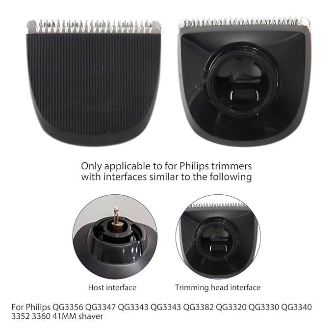 USonline911 Upgraded 41mm Replacement Trimmer Blade for P-hilips Norelco QuickGroom Groomers Models QG3320 QG3321 QG3327 QG3329 QG3330 QG3331