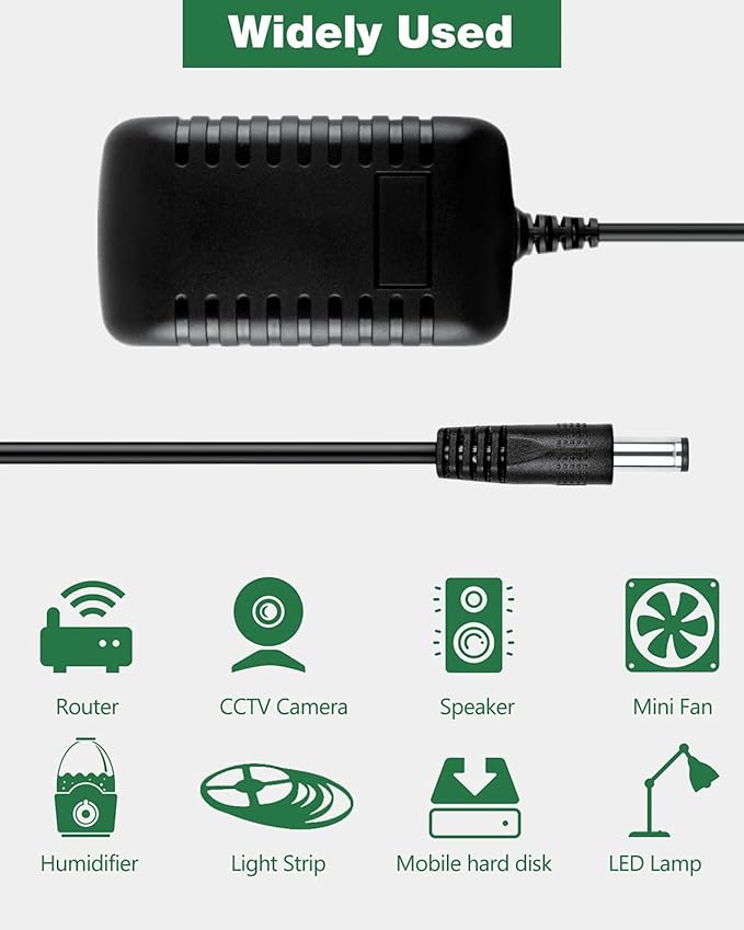 AC/DC Adapter Compatible with Hueplus HPM-5000 Neck Shoulder Massager Wireless Heat Rubbing Massaging Acupress Power Supply Cord Cable Charger Mains PSU