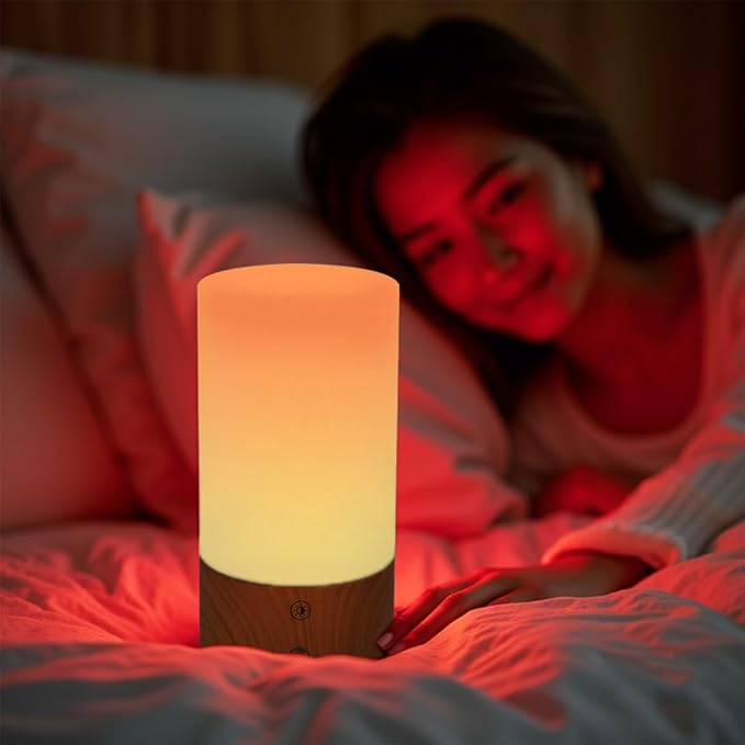 670nm Red Light Therapy Sleep Device10000 Lux Sun Lamp Sunlight Lamp Dual Function Sleep Aid and Red Night Light Lamp For Support Deep Relaxation and Improve Sleeping for Adult &amp Kid Bedroom
