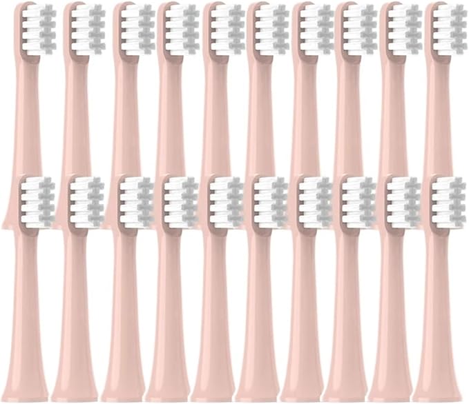 20/50/100PCS PCSCompatible for XIAOMI MIJIA T100 Brush Heads Replacement Soft Electric Toothbrush Nozzles(50Pink)