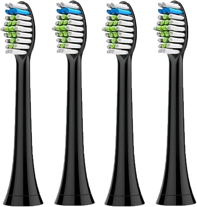 4pcs Replacement Brush HeadCompatible for PH Sonic Care Diamondclean Electric Toothbrush(Blue)