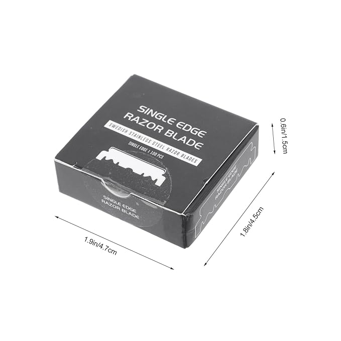 400pcs Stainless Steel Single Edge for Men Old Fashioned Safety Cutter for Smooth Shaving and Grooming Needs