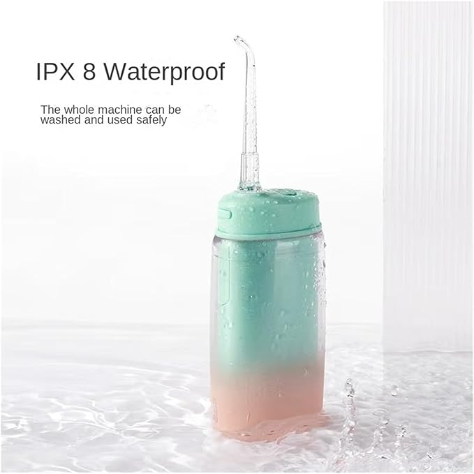 BAIR V2 Small Mini Dental Flusher Portable Electric Cleaner Home Dental Cleaning Water Floss 4 Nozzles. (32-33 34-35 36-37 38-39 40-41 42-43 44-45 46-47 : Lanyu)