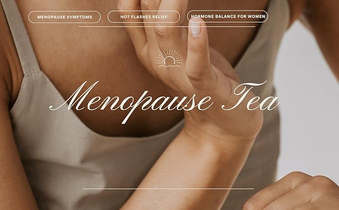 Menopause Tea - Menopause Relief Supplements Menopause Cooling Products Menopause Supplements for Women Herbal Tea for Menopause Symptoms - 20 Premium Tea Sachets