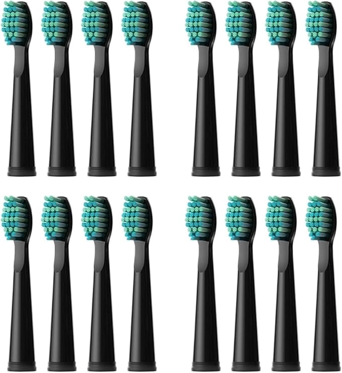 Compatible for Fairywill 4/8/12/16PCS Electric Toothbrushes Replacement Heads Toothbrush Sets for FW-507 FW-508(FW02(4pack-16pcs))