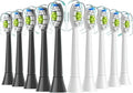 Compatible for 5-20pcs Replacement Toothbrush Heads Compatible with Electric Brush Head 1100 2100 4100 4300 5100 5300 6100 Independent Package(5White 5Black)
