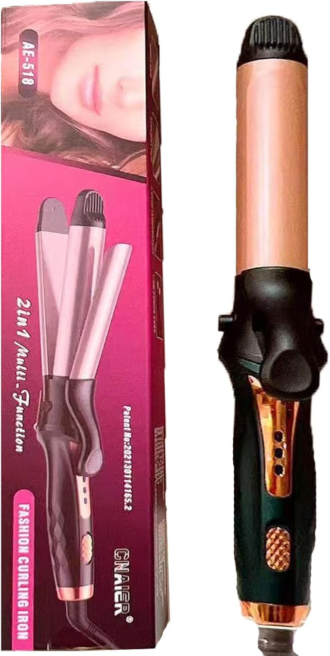 3 Temperature Curling Iron for Women As A Gift Hair Curler Curling Wand Portable Ceramic Travel Curling Iron for Short &amp Long Hair 110V-220V