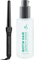 Herstyler Grande Ceramic Curling Iron and Herstyler Biotin Hair Growth Serum Set