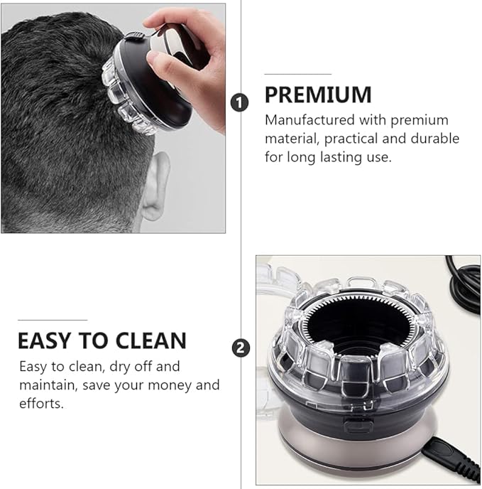 1set Professional Salon Hair Clipper Trimmer Self-Service Clipper LCD Display Rechargeable Low Noise for Men Grooming