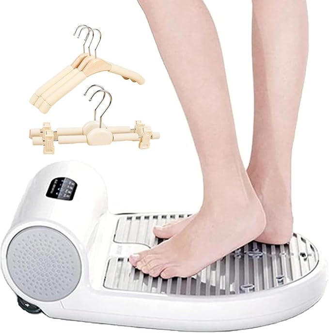 1350W Body Dryer After Shower Body Hair Dryer &amp Foot Dryer Body Heater Blow Dryer w/Touch Panel (2 Gears Adjustment) Warm Air Wind and Cool Wind - Waterproof (with 5 Coat Hanger)