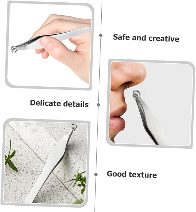 6pcs Stainless Steel Nose Hair Scissors and Tweezers for Safe and Precise Grooming Lightweight and Nose Hair Trimmer Tools for Men and Women