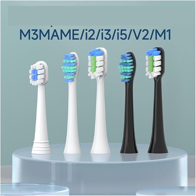 12pcs Replace Toothbrush HeadCompatible for M3MAME/i2/i3/i5/V2/M1(Gold)