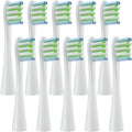 10PCS Replacement Brush Heads Compatible for X/X PRO/ Z1/ F1/ One/Air 2 /SE Toothbrush Nozzles(10pcs White)