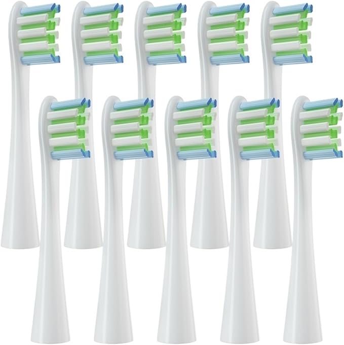 10PCS Brush Head ReplacementCompatible for Electric Toothbrush Soft Bristle X/X PRO/ Z1 Brushes Replaceable(10 Blue)