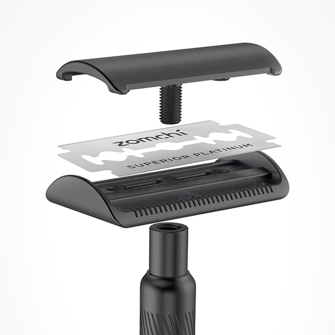 Upgrade Double Edge Safety Razor with 100 Counts Safety Razor Blades