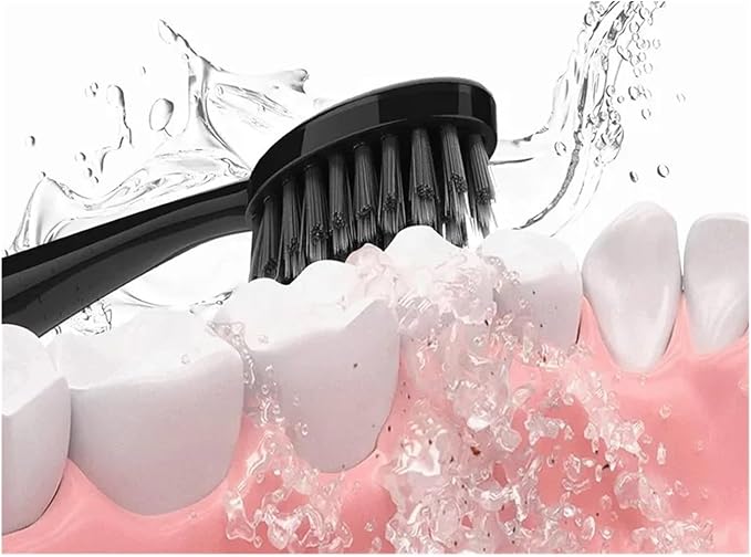 Compatible for Seago SG-540 Replacement Toothbrush HeadsCleaning Deep Tooth Gaps(16BLACK)