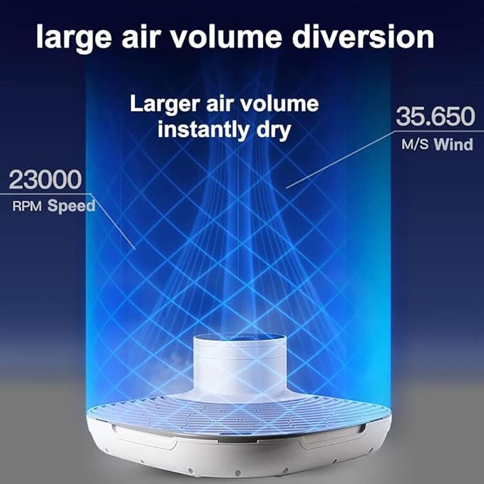 Body Dryer 1300W Negative Ions Full Body Dryer with Weight Scale Foot Dryer with 2 Gears Adjustment Quick Air Drying Heating and Cooling for Home and