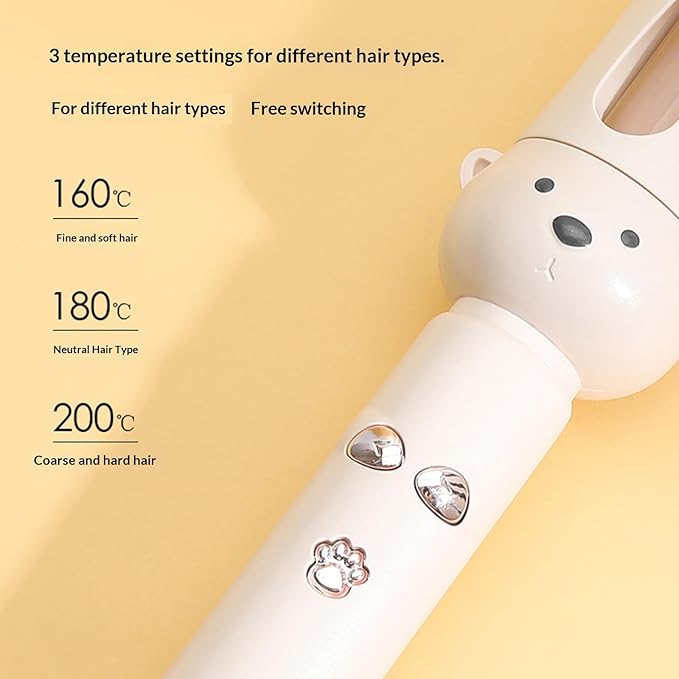 Automatic Rotating Cordless Curling Brush Lightweight Travel Portable Curlings Wand