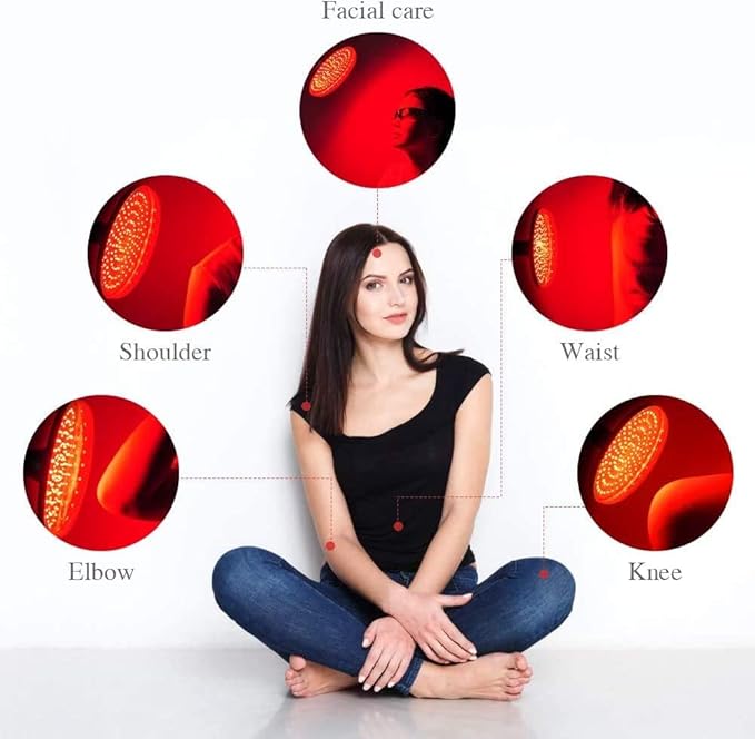 Red Light Therapy 338 LEDs Deep Red 660nm Red Light Therapy Device for Body Face for Pain Relief Skin Health Anti-Aging