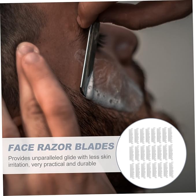 400pcs Stainless Steel Single Edge for Men Old Fashioned Safety Cutter for Smooth Shaving and Grooming Needs