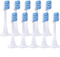 Compatible for T300 T500 T700 Toothbrush Nozzles(10PCS Blue-Soft)
