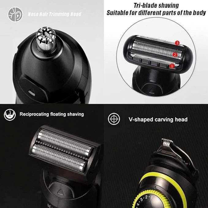 DESIAR Hair ClippersBeard Trimmer for Men 5 in 1 Electric Hair Clipper Multifunctional Trimmer for Men Electric Shaver for Mens Razor Nose Professional Trimmer