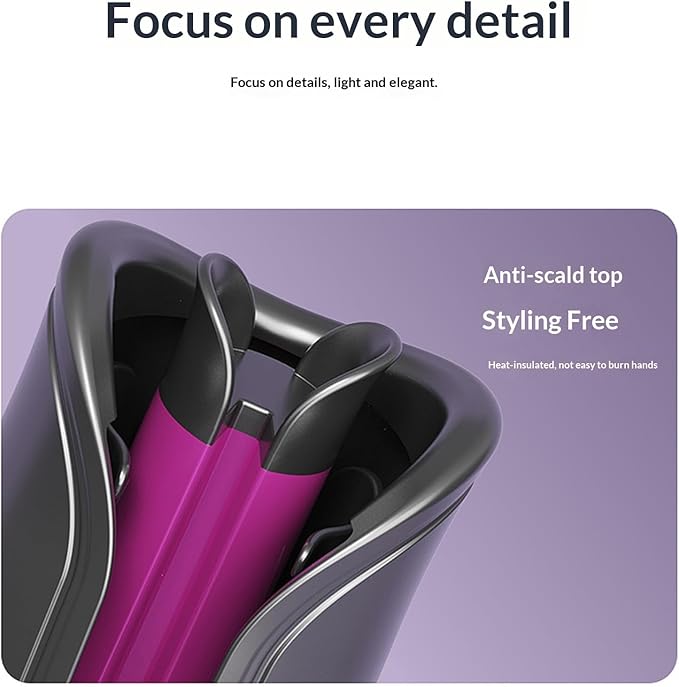 Automatic Rotating Curling Four Temperature Levels 32 mm Rotating Curling Wand for Hair Styling