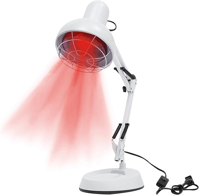 Infrared Light 150W Near Red Light Therapy Heat Lamp for Body Neck Ache Muscle Joint Back Pain Portable Infrared Heat Lamp