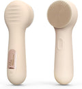 Silicone Face Scrubber NågraCoola CLIE 2.0 Facial Cleansing Brush Rechargeable Waterproof Face Scrub Brush for Cleansing Exfoliating Massaging Electric Facial Exfoliator for Women and Men - Oat