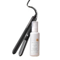Kristin Ess Flat Iron Straightener + Style Assist Heat Protectant Spray Set - 3/4 Inch Ceramic Mini Straightener for Short Hair - Travel Case - Auto Shut Off
