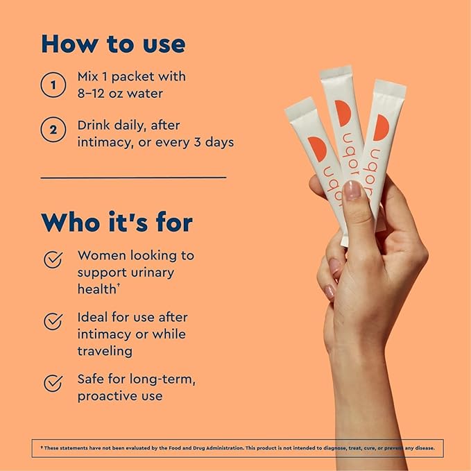 Uqora Flush - Urinary Tract* with D-Mannose Vitamin C Vitamin B6 Potassium Magnesium &amp Calcium - Gluten-Free &amp Vegan - Unflavored - 20 Packets (2 Pack)
