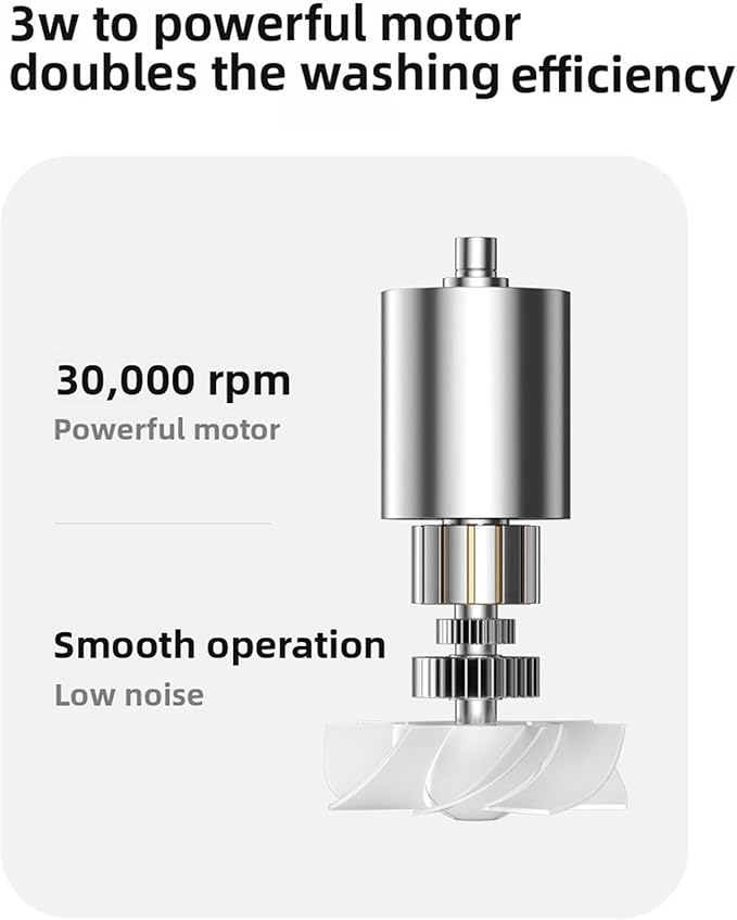 Dpofirs 200W Cordless Hair Dryer | 15600mAh USB C Rechargeable 5 Speed ABS for Travel Dorm Camping Portable Blow Dryer with Nozzle