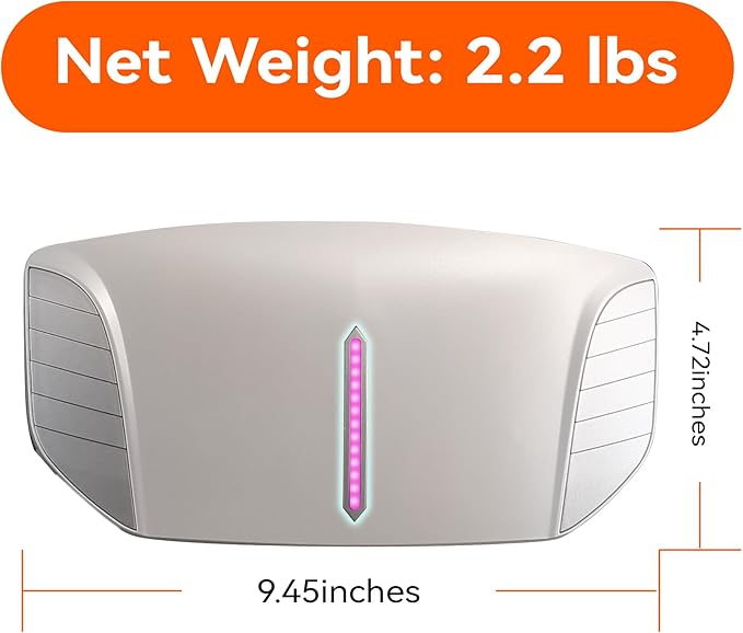 Double Disc Abdominal Massager with Heat Stomach Massager for Digestion Belly Cellulite Massage for Flattening Belly Relieves Discomfort Caused by Bloating ConstipationStomach Pain (White)