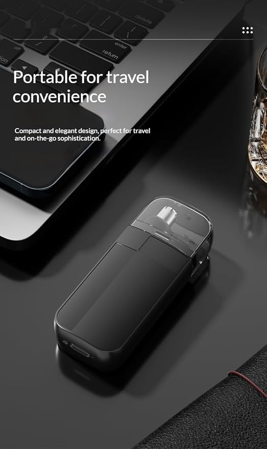 Multi-Function Electric Nose Hair Trimmer - 360° Rotating Blade + IPX7 Waterproof + Type-C Fast Charging | Ear &amp Nose Hair Trimmer for Men | Portable Grooming Kit (Black/Orange/Blue) (Blue)