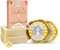 Eat My Face 2 Beef Tallow Sunscreens SPF 30 &amp 2 Beef Tallow Soaps Bundle Organic Sunscreen for Face with Non Nano Zinc Oxide Citrus Bergamot Soap Bar Moisturizing Handmade Tallow Soap